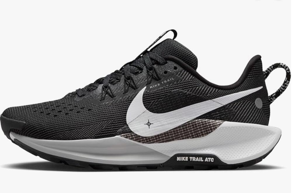 Nike Womens Pegasus Trail 5 Black/White/Anthracite/Wolf Grey 9 Medium